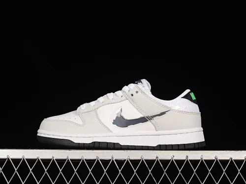 All categories Nk SB Dunk series Nk SB Dunk Low low-top sneakers Nk Dunk Low "Glitch Swoosh" SB smashed backboard fashion casual sneakers DV3033-001